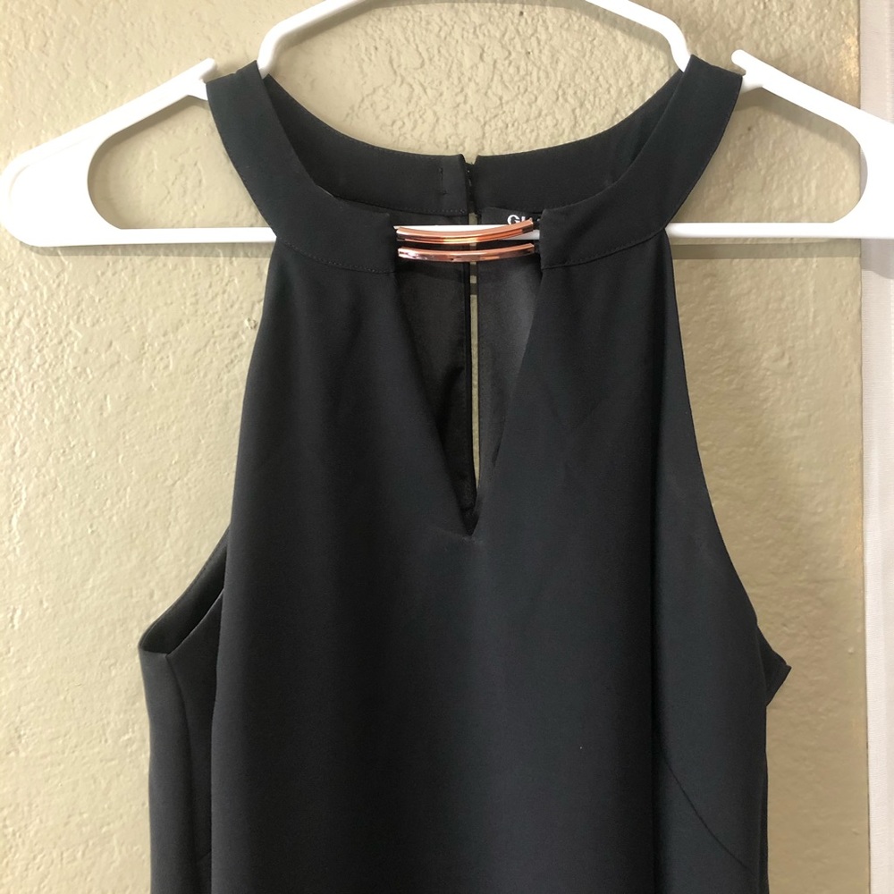 Gianni Bini Black Halter Swing Dress - Picture 2 of 10